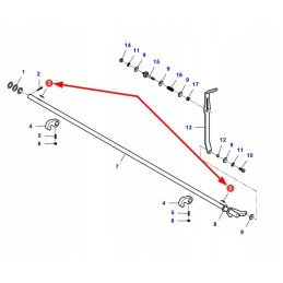 La350382230 prizminis raktas 6 x 6 x 30 mm