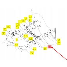 102997396 durų rankenos korpusas