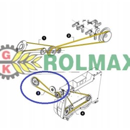 Diržas new Holland korpusas 84790244 cnh