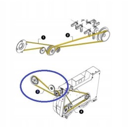Diržas new Holland korpusas 84790244 cnh
