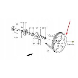644881 0 kūlimo mašinos skriemulys
