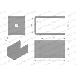 Dvigubas sukamasis smulkintuvas 90x50x4mm skylutė