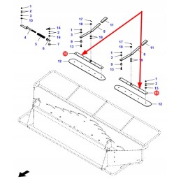 La322336550 šiaudų išmetimo juosta