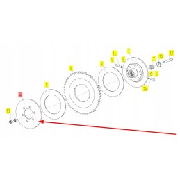 100320154 perkrovos sankabos flanšas