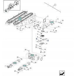 New Holland kukurūzų peilio rankovė 322630350 cnh