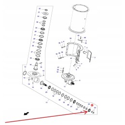 7061439m1 išleidimo vamzdžio krumpliaračio sandariklis