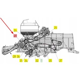 6201246 plataus profilio trapecinis diržas 68 x 24 x 2