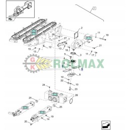 Nauja h kukurūzų antraštės smulkintuvo peilio įvorė