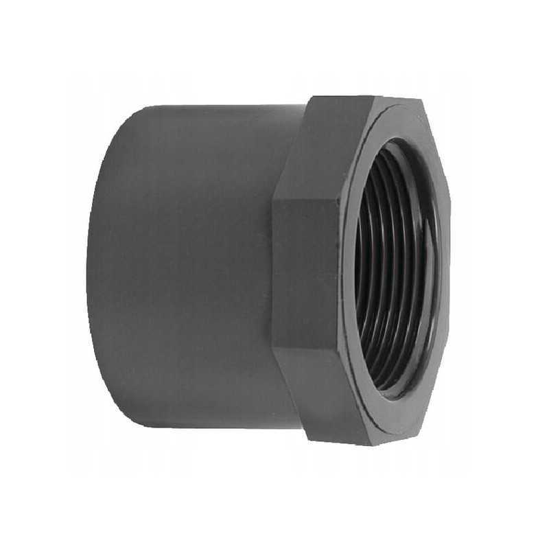 PVC redukcinė jungtis su vidiniu sriegiu vdl 25 mm 1