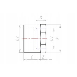 PVC redukcinė jungtis su vidiniu sriegiu vdl 25 mm 1