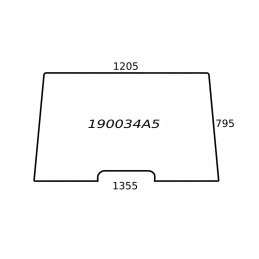 Plieninis priekinio stiklo korpusas mx 190034a5 190034a4