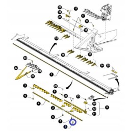 Varžtas m6x27 10 9 new Holland korpusas cnh 84429101