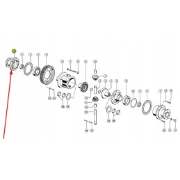 602140 0 dešinysis diferencialinis korpusas