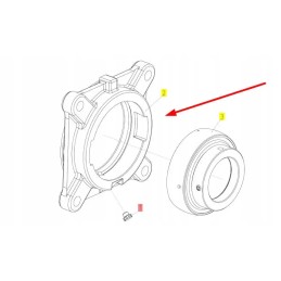 100287391 kūlimo būgno guolio korpusas