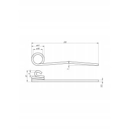 Spyruoklinės ritės pirštas motowidel 800021 0 c