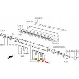 755784 0 kilnojamas, dantytas smulkintuvo peiliukas