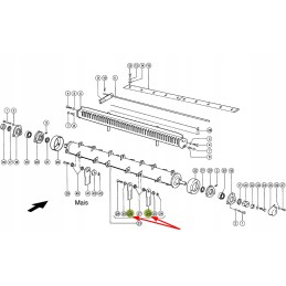755784 0 kilnojamas, dantytas smulkintuvo peiliukas
