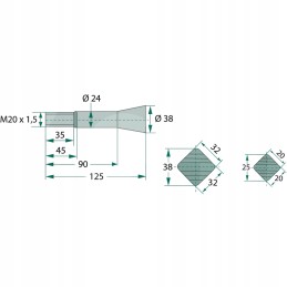 Priekinis krautuvas su kūgine veržle