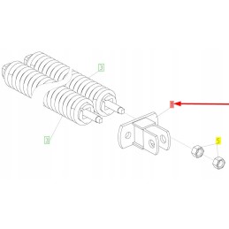100508799 dvigubas spyruoklinis tvirtinimas