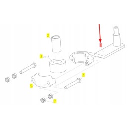 100024917 sieto pakabos laikiklis