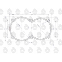 Priekinio dangtelio tarpiklis 40111914 kraze