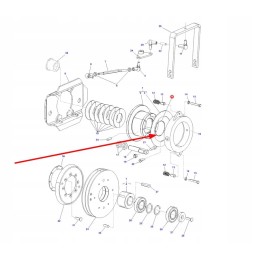 D45467600 O žiedas šiaudų skirstytuvo sankabai