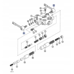 Priekinio pavaros solenoidinio vožtuvo korpusas 349296a1 cnh