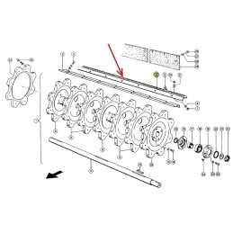 181744 0 dešiniųjų sparnų 2 vnt. l 1680 mm