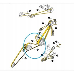 Trilerio diržas 3hb new Holland tc cx dėklas 89817374 c