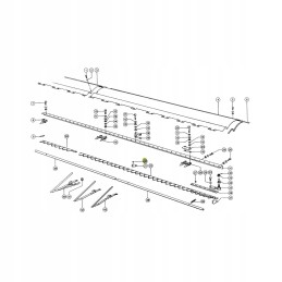 Krūmapjovės varžtas su veržle M6x16 mm Claas 626407 100 vnt.