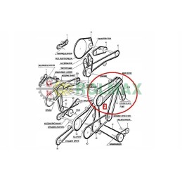 Trileris diržas 3hb new holland tc cx case 89817374