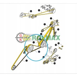 Trileris diržas 3hb new holland tc cx case 89817374