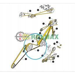 Trileris diržas 3hb new holland tc cx case 89817374