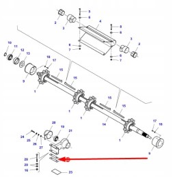 La322153750 poveržlės montavimo kovos 25 x 120 x 1