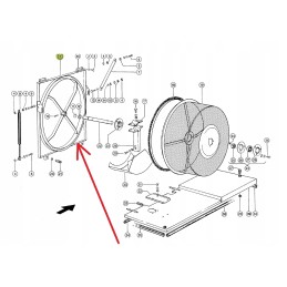 657605 1 rėmas besisukančiam radiatoriaus krepšeliui