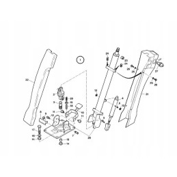 Vairo kolonėlės pavara new holland mh city