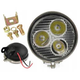 Halogeninis prožektorius darbo lempa 3 LED 9w 12 24v