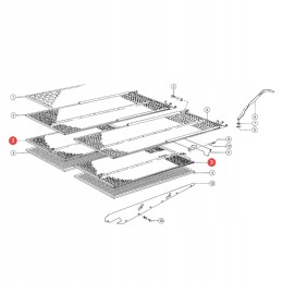 Apatinis sieto peiliukas 10 vnt Claas 176139 0 originalus