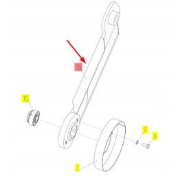 101925349 pasvirusio konvejerio ritinėlio atrama