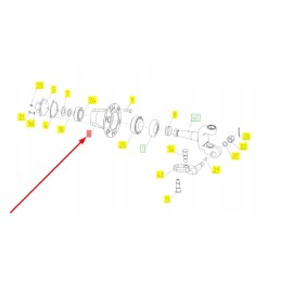 100049107 galinės ašies rato stebulė