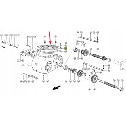 602123 1 pavarų dėžės korpuso dangtis