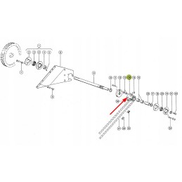 735433 2 grūdų iškrovimo pavaros krumpliaratis