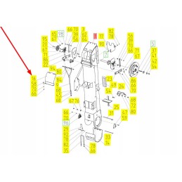100063340 apatinis tiektuvo dangtelis