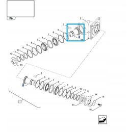 New Holland CR 84437278 krumpliaračio velenas