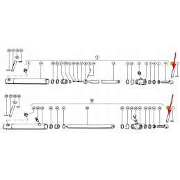 523525 1 ritės cilindro kaištis d16 x 58