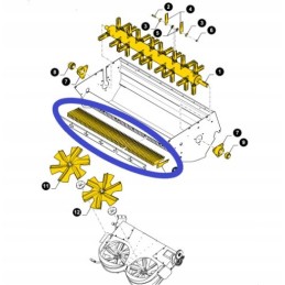 Pašarų kombaino fiksuotas peilis 9516450 new holland cnh