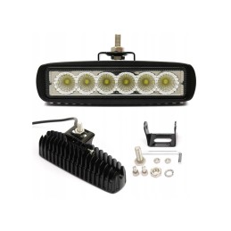 Halogeninis prožektorius darbo lempa 6 LED 18W 12 24V