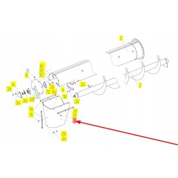 100834826 grūdų išmetimo prijuostė