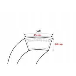 HL3200 Bizon klasikinis V formos diržas