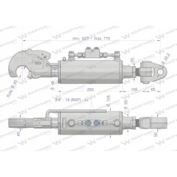 Hidraulinė centrinė jungtis, 3 kat. fi25 motoge